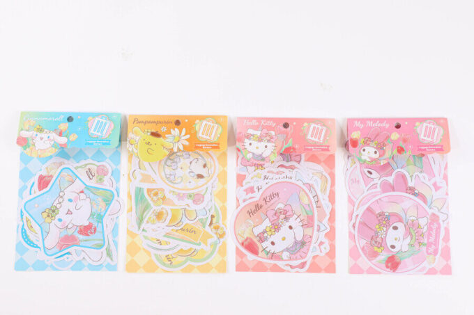 Sanrio characters Tulip Collection PVC Decoration Stickers (4 Assorted Models)