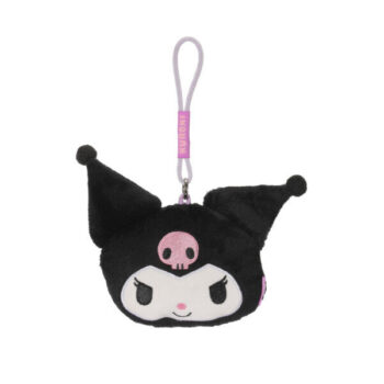 Kuromi Plush Coin Purse with Strap