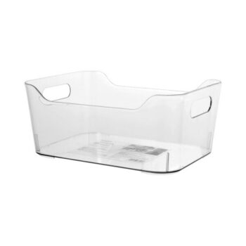Transparent Series Plastic Storage Bin (L)(Transparent)