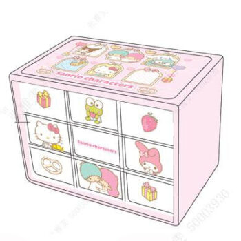 Sanrio characters Storage Collection 9-Drawer Storage Cabinet
