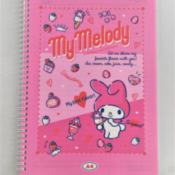 My Melody Retro Collection A4 PP Wire-bound Book (60 Sheets)
